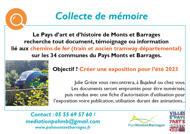Flyer Collecte docs chemins de fer